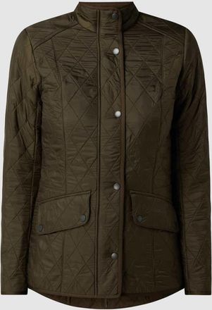 Barbour Steppjacke mit Fleecefutter Modell Cavalry in Oliv, Gr&ouml;&szlig;e 46