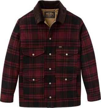 Filson Bordeaux Tartan Insulated Wool-Blend Jacket