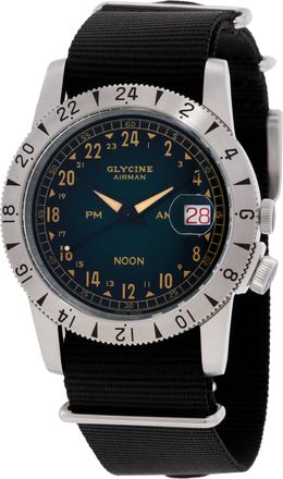 Glycine Airman Noon Purist Automatic Green Dial Unisex Watch GL0476