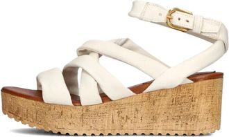 Omoda Dames, Schoenen, Beige, Maat: 38 EU Zijde