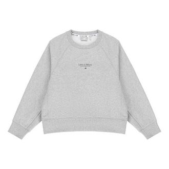 New Balance (WMNS) New Balance Casual Sports Alphabet Printing Pullover Round Neck Hoodie light grey 5CC13022-GR