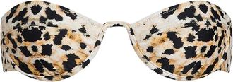 Tropic of C Mariel animal-print bikini top - Neutrals