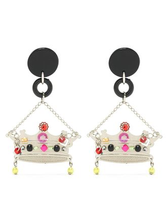 Amir Slama Coroa earrings - Black