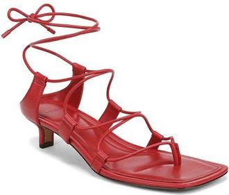 Vince Paulette Ankle Wrap Sandal in Crimson at Nordstrom, Size 9.5