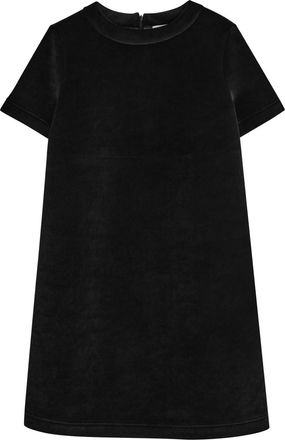 Moncler Logo Velour Mini Dress - Black - S (UK 10 / S)