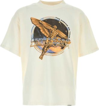 Represent Ivory Cotton T Shirt