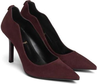 Nero Giardini Scallop Pointed Toe Pump in Bordeaux at Nordstrom, Size 37