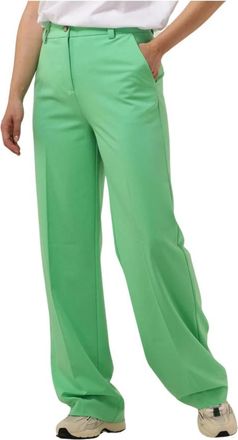 Modstr&ouml;m Anchor Broek - Dames - Wijde Broeken - Groen - L - Polyester - Broeken