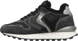 Voile Blanche Paris Race Star Fur - Dames - Sneakers - Grijs - 40 EU - Wol - Schoenen