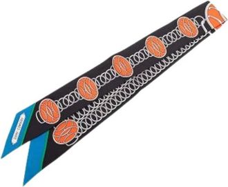 Herm&egrave;s Pre-owned Scarves, female, Multicolor, Size: ONE SIZE Pre-owned Lift Profile Twilly Scarf