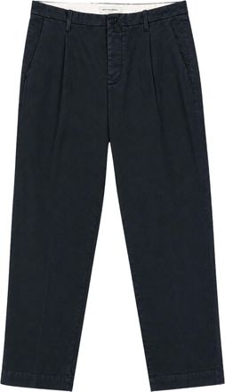 Nine In The Morning Black Fold 2 Pleated Stretch-Cotton Chino Pants