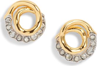 Alexis Bittar Solanales Crystal Spiral Stud Earrings in Crystals at Nordstrom