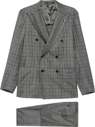 Tagliatore Check-pattern Double-breasted Suit