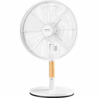 Sencor Sfe 3080wh Ventilador De Escritorio Metal Madera 35w