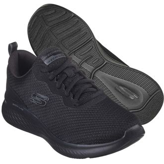 Skechers Womens Track Trainers, Black, 8 UK