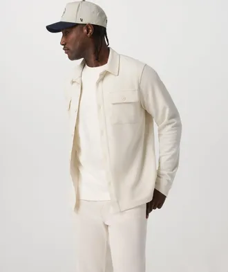 Vuori Clothing Waffle Shirt Jacket | Natural | Medium