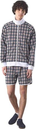 Pretty Green Heren Timperley trainingsjack met lange mouwen en geometrisch patroon (Veelkleurig)