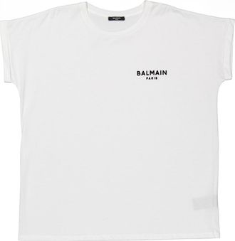 Balmain Short Sleeve Logo Print T Shirt, Size X-Large