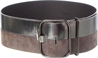 Roger Vivier Leather & Suede Belt