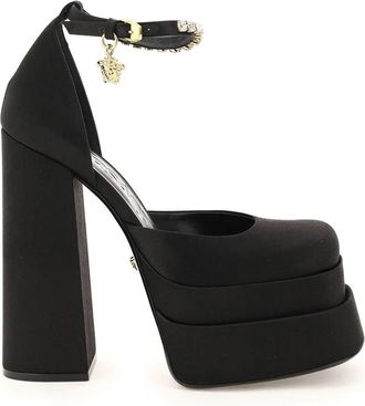 Versace Versace Silk Satin Platform Pumps
