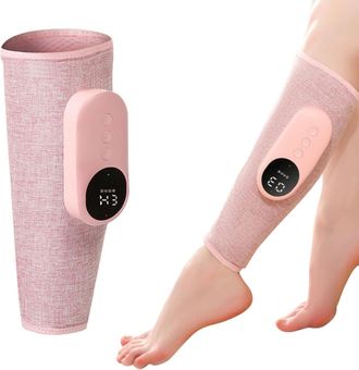 No Brand Masajeador De Pantorrillas Individual, Masajeador Neum&aacute;tico El&eacute;ctrico De Ondas De Aire, Masajeador De Piernas Multifuncional (rosa)