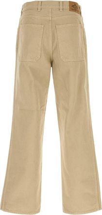 Prada Mens Beige Cotton Pant Desert Exterior: Pantaloni Trousers