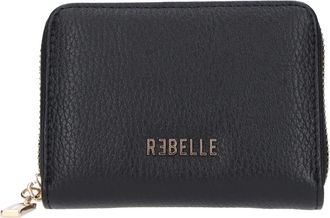 Rebelle Wallet M Dollar Line - Dames - Portefeuilles - Zwart - ONE Size - Leer - Accessoires