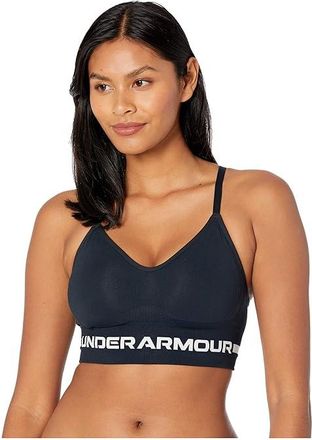 Under Armour Seamless Low Long Bra Womens Bra Black/Halo Gray : LG (US 12-14), Polyester/Elastane