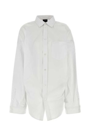 Balenciaga White poplin oversize shirt
