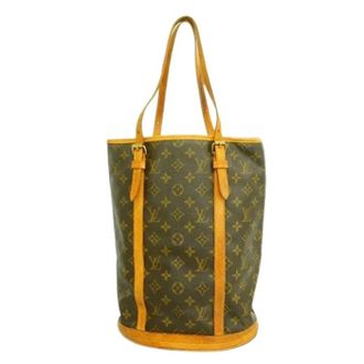 Louis Vuitton Pre-owned Bucket Bags, female, Brown, Size: ONE SIZE Pre-owned Bucket GM Tote