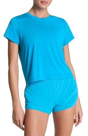 Spanx Keep Chill T-Shirt in Maritime at Nordstrom, Size X-Large