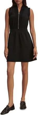 Varley Polyanna Knit Half Zip Dress in Black at Nordstrom, Size Medium