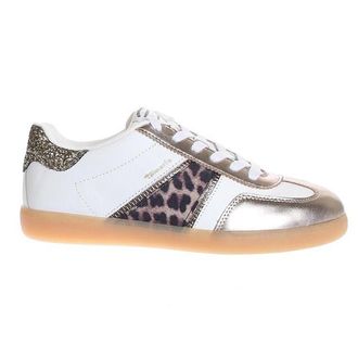 Tamaris Tamaris Dames Witte Luipaardleren Sneakerschoenen
