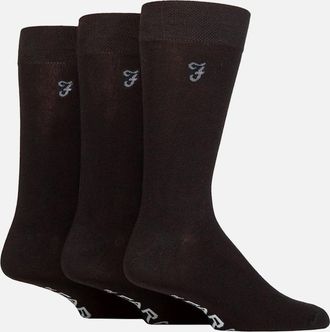 Farah Mens Farah luxury Bamboo plain Socks BLACK 6-11UK - Size: One size/8.5/15.5/9/16/7/14/7.5/14.5/8/15/5.5/12.5/6/13/6.5/13.5/4/11/4.5/11.5/5/12/2.5/9.5