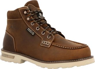 Rocky Mens Grindstone 11 Waterproof Work Boot In Crazy Horse W
