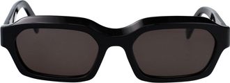 Retro Superfuture Rectangular Sunglasses 03 P Blk