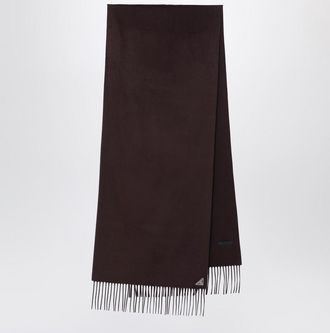 Prada Brown scarf in silk and cashmere