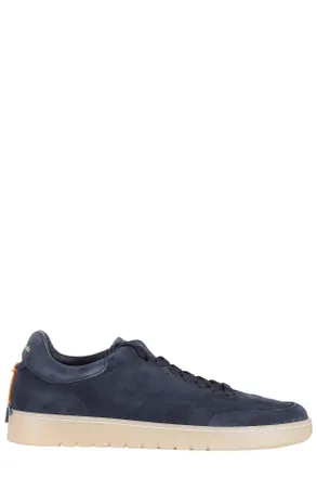 Barracuda Navy Blue Giordan G74 Vintage-Effect Suede Sneakers