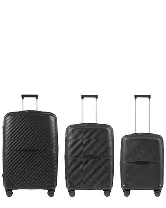 Champs Luggage Aura Expandable 3Pc Trolley Set