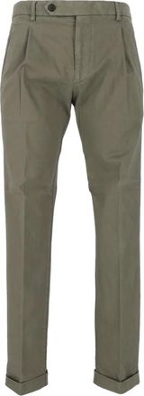 Berwich Retrolong-GD Broek - Heren - Slim Fit Broeken - Groen - S - Katoen - Broeken