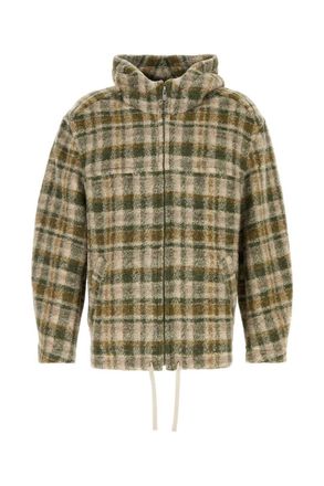 Isabel Marant Checked Zipped Hooded Jacket