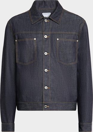 Bottega Veneta Men & apos;s Indigo Denim Jacket