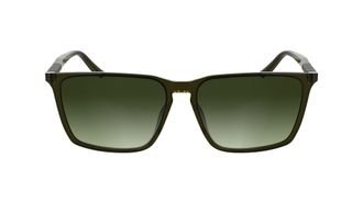 Calvin Klein Mens Sunglasses CK25505S - Transparent Khaki with Gradient Green Lens