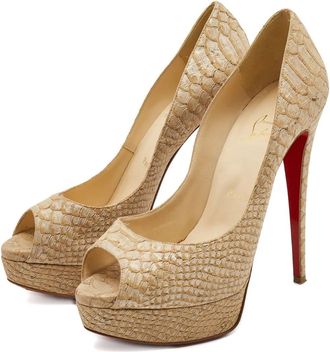 Christian Louboutin Pumps Lady Peep 150mm - Toni neutri