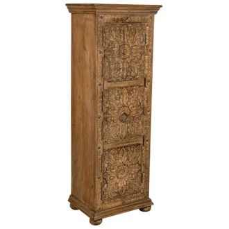 Wanderlust Deco Armario de madera artesanal 53 x 40 x 149h cm