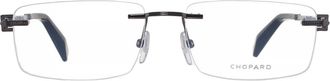 Chopard Demo Rectangular Mens Eyeglasses VCHL19 0568 57
