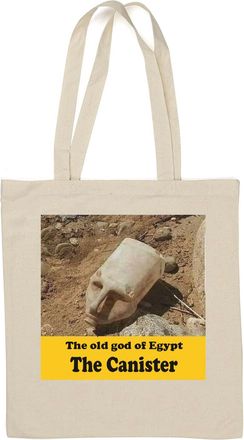 Generic The old god of Egypt The Canister funny meme Natural Cotton Tote Bag White