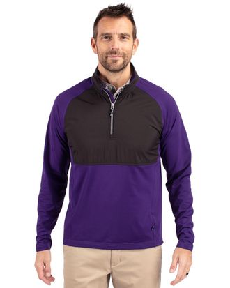 Cutter & Buck Adapt Eco Knit Hybrid Recycled Mens Quarter Zip