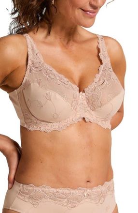 Hunkem&ouml;ller Diva Non-Padded Underwired Bra in Tan at Nordstrom, Size 40Ddd