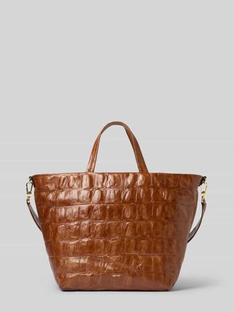 Abro Abro Tote Bag mit Logo-Detail Modell Alba in Cognac, Gr&ouml;&szlig;e 1